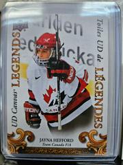 Jayna Hefford #CL-14 Hockey Cards 2023 Upper Deck Tim Hortons Legends UD Canvas Legends Prices