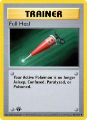 Full Heal [1st Edition] #82 Prices | Pokemon Base Set | Pokemon Cards