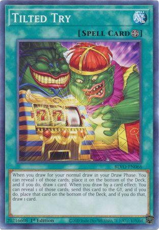 Tilted Try [1st Edition] BLVO-EN066 YuGiOh Blazing Vortex