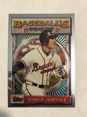 David Justice [Refractor] Baseball Cards 1993 Finest Prices