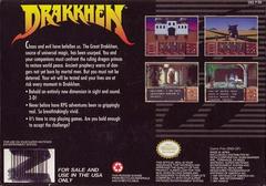 Drakkhen - Back | Drakkhen Super Nintendo
