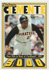 Roberto Clemente Baseball Cards 2021 Topps Heritage Roberto Clemente 3,000 Prices