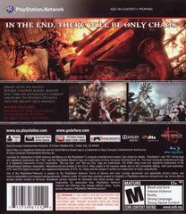 Back Cover | God of War III Playstation 3