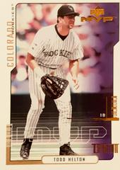Todd Helton #178 Baseball Cards 2000 Upper Deck MVP Prices