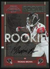 Thomas Brown [Autograph] #195 Football Cards 2008 Playoff Contenders Prices