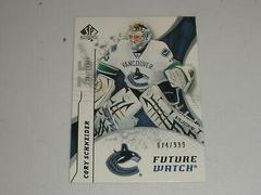 Cory Schneider Hockey Cards 2008 SP Authentic Prices