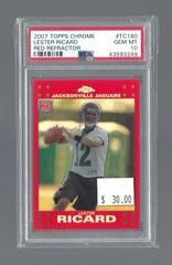 Lester Ricard [Red Refractor] Football Cards 2007 Topps Chrome Prices