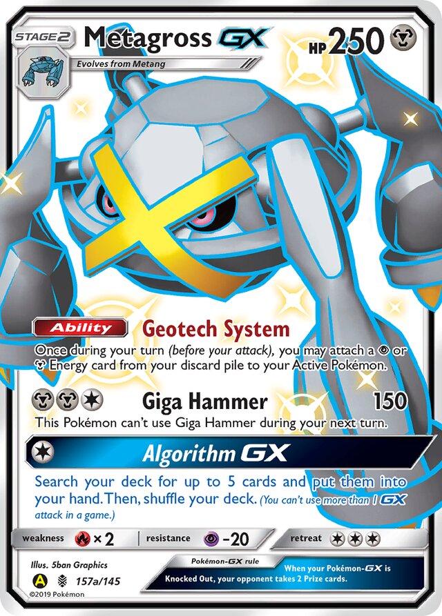 Metagross GX #157a Pokemon Hidden Fates