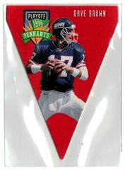 Dave Brown [Pennants] #70 Football Cards 1996 Playoff Contenders Prices