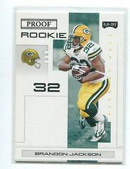 Brandon Jackson [Black Proof] Football Cards 2007 Playoffs NFL Prices