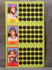 Bake McBride, Lee Mazzilli, Ivan DeJesus #58, 75, 94 Baseball Cards 1981 Topps Scratch Offs Prices