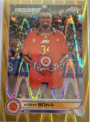 Adem Bona [Gold] #15 Basketball Cards 2022 Topps Chrome McDonald's All-American Prices