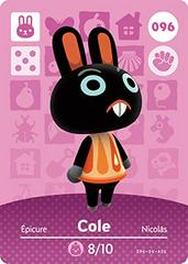 Cole #096 [Animal Crossing Series 1] Amiibo Cards Prices