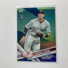 Aaron Judge [Fielding Purple Foil] #147 Baseball Cards 2017 Topps Opening Day Prices