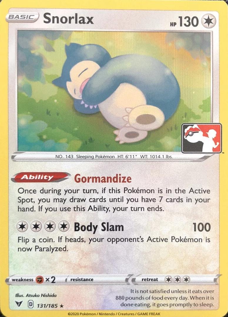 Snorlax [Prize Pack Series 1] #131 Pokemon Vivid Voltage