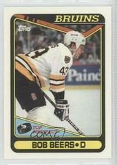 Bob Beers #113 Hockey Cards 1990 Topps Tiffany Prices
