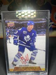 Doug Gilmour [Red Ink] Hockey Cards 2020 Upper Deck Clear Cut Canvas Signatures Prices