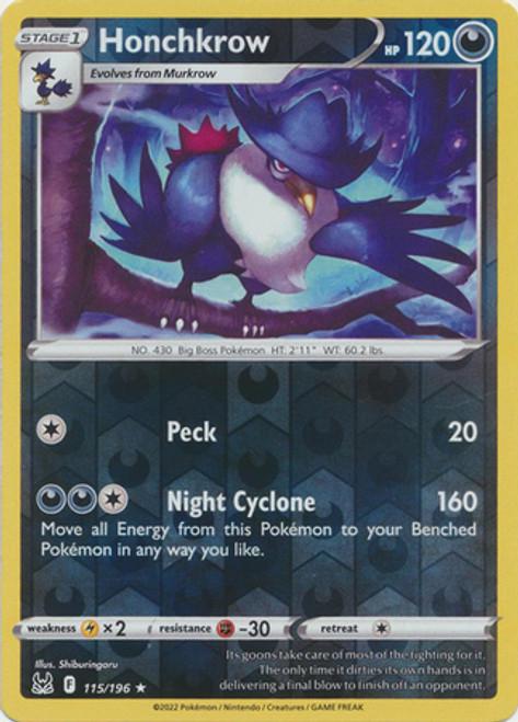 Honchkrow Reverse Holo Prices Pokemon Lost Origin Pokemon Cards