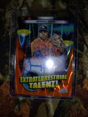 Jeremy Pena [Orange Galactic] #ETA-JP Baseball Cards 2023 Topps Cosmic Chrome Extraterrestrial Talent Autographs Prices