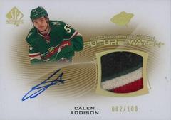 Calen Addison #FWAP-CA Hockey Cards 2021 SP Authentic Future Watch Auto Patch Prices