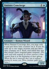 Sinister Concierge #30 Magic New Capenna Commander Prices