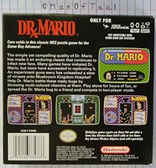 Box Back | Dr. Mario [Classic NES Series] GameBoy Advance