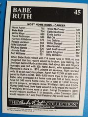 Lifetime --714 Home Runs | Lifetime 714 Home Runs Baseball Cards 1992 Megacards Babe Ruth