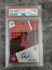 Coby White [Fusion Red Choice] #RA-CWT Basketball Cards 2019 Panini Mosaic Rookie Autographs Prices