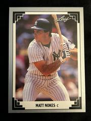 Matt Nokes #89 Baseball Cards 1991 Leaf Prices