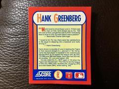 Hank Greenberg Baseball Cards 1990 Score Magic Motion Trivia Prices