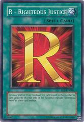 R - Righteous Justice YuGiOh Enemy of Justice Prices