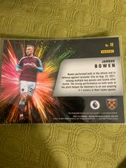 #10 | Jarrod Bowen Soccer Cards 2021 Panini Prizm Premier League Fireworks