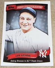 Lou Gehrig #PP-12 Baseball Cards 2010 Topps Peak Performance Prices