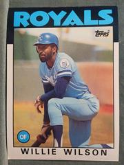 Willie Wilson #59 Baseball Cards 1986 Topps Super Prices