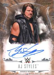 AJ Styles Wrestling Cards 2016 Topps WWE Undisputed Autographs Prices