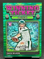 Zach Wilson [Green Pulsar] #WT14 Football Cards 2021 Panini Contenders Optic Winning Ticket Prices