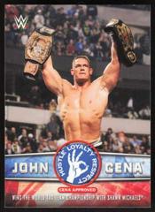 Wins the World Tag Team Championship with Shawn Michaels Wrestling Cards 2017 Topps WWE John Cena Tribute Prices