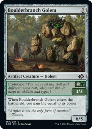 Boulderbranch Golem #197 Magic Brother's War