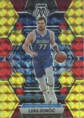 Luka Doncic [Choice Fusion Red & Yellow] #1 Basketball Cards 2022 Panini Mosaic Prices