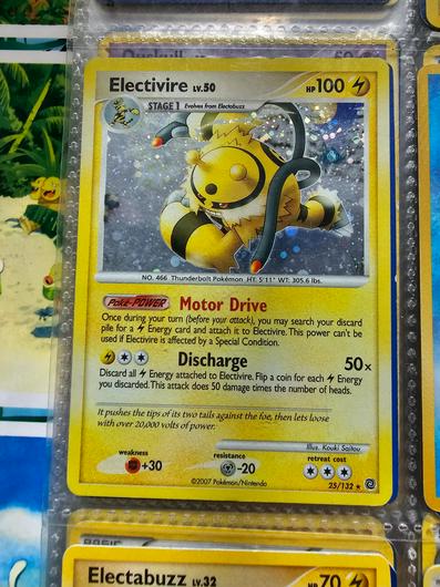 Electivire Reverse Holo Ungraded Pokemon Secret Wonders