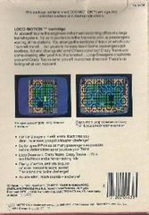 Back Cover | Loco-Motion Intellivision