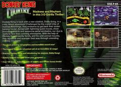 Back Cover | Donkey Kong Country Super Nintendo