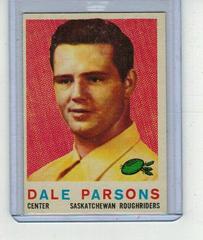 Dale Parsons #83 Football Cards 1959 Topps CFL Prices