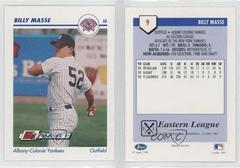 Billy Masse #9 Baseball Cards 1991 Impel Line Drive Pre Rookie AA Prices