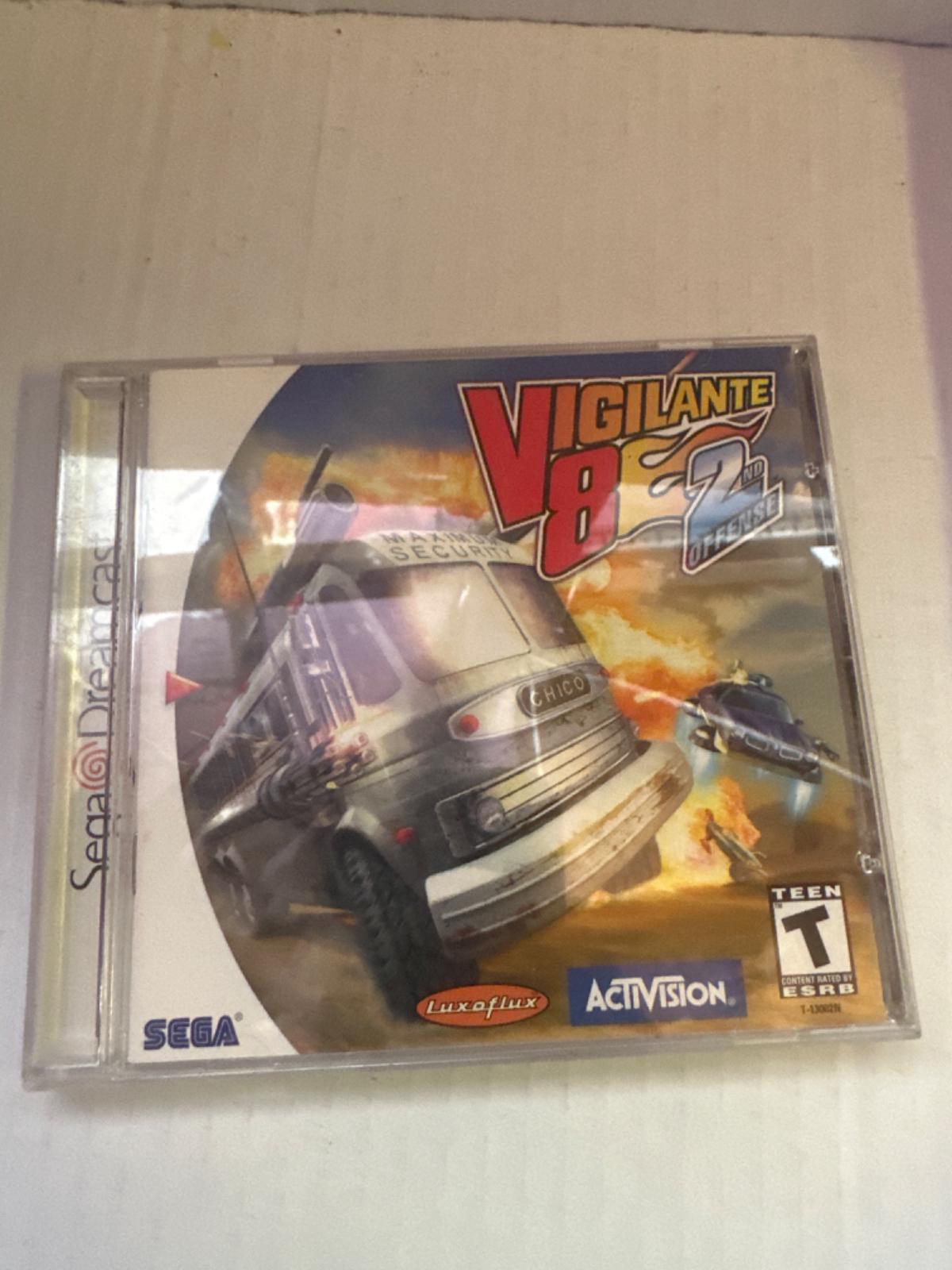 Vigilante 8 2nd Offense Item, Box, and Manual Sega Dreamcast