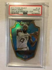LeBron James [Light Blue Prizm Die Cut] #119 Basketball Cards 2014 Panini Select Prices