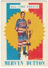 Mervyn Dutton #16 Hockey Cards 1960 Topps Prices