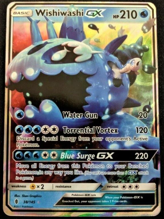 Wishiwashi GX 38 Prices Pokemon Guardians Rising Pokemon Cards