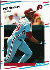 Phil Bradley #U-107 Baseball Cards 1988 Fleer Update Prices