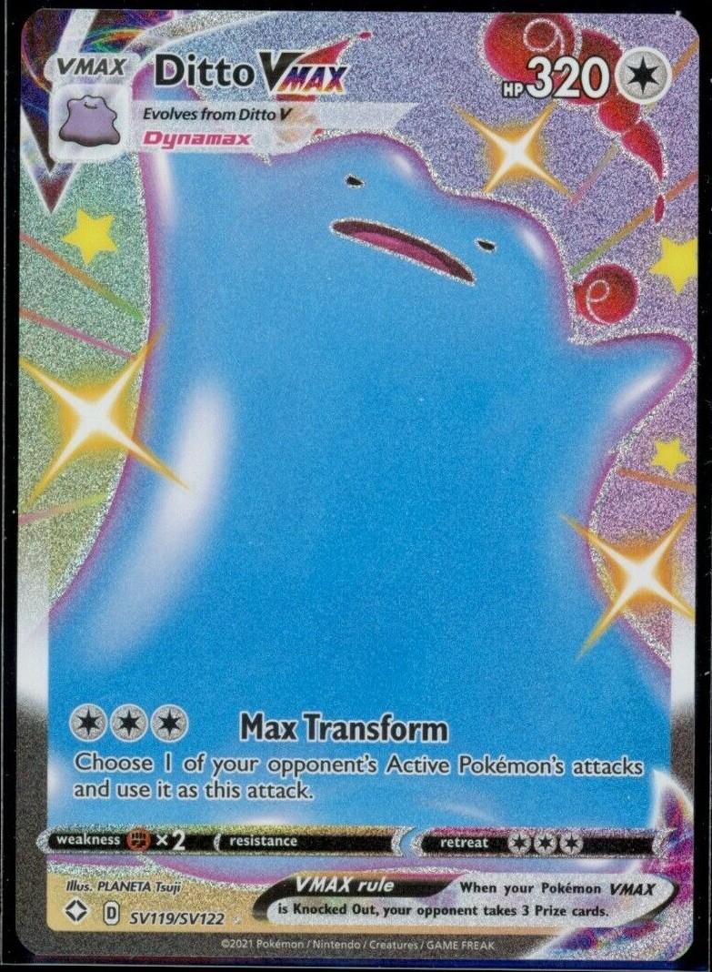 Ditto VMAX SV119 Prices Pokemon Shining Fates Pokemon Cards